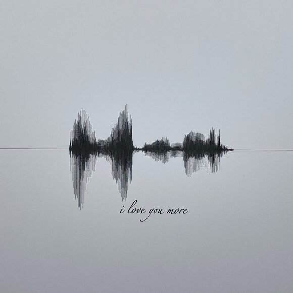 I Love You More Soundwave 8x10 Contemporary Frame - Picture 2 of 4